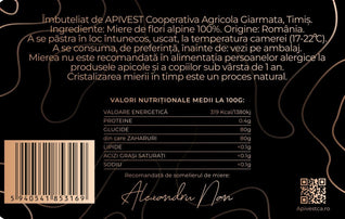 Miere de Flori Alpine Apivest 270g