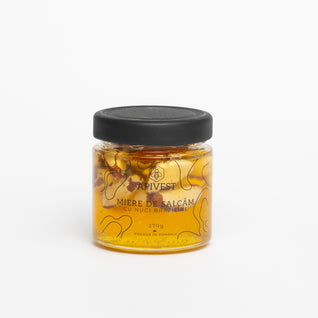 Miere de Salcâm cu Nuci Braziliene Apivest MIEREplus 270g – Miere Naturală Premium