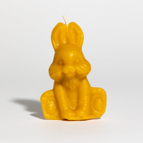 Lumânare Iepuraș din Ceară de Albine – Naturală & Handmade | Apivest