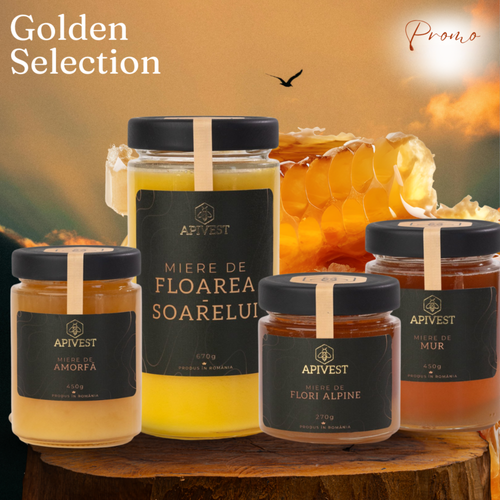 Golden Selection – Pachet Miere Apivest