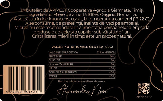 Miere de Amorfa Apivest 270g