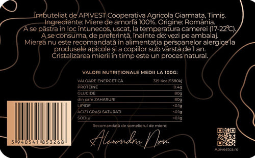 Miere de Amorfă Apivest 450g