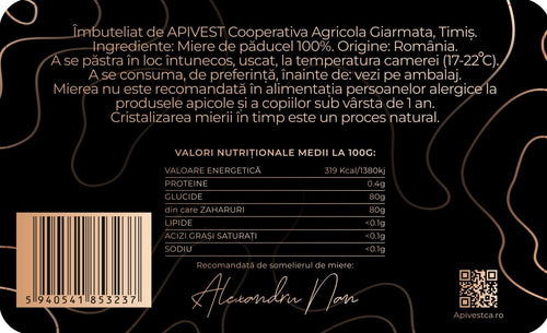 Miere de Păducel Apivest 270g