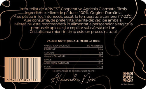 Miere de Păducel Apivest 450g