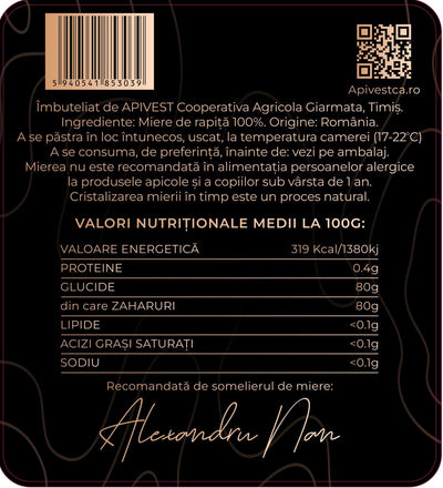 Miere de Rapiță Apivest 670g