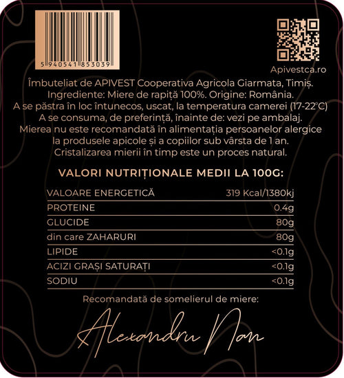 Miere de Rapiță Apivest 670g