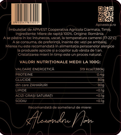 Miere de Rapiță Apivest 900g