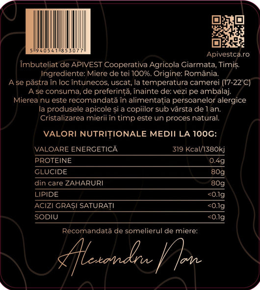 Miere de Tei Apivest 670g