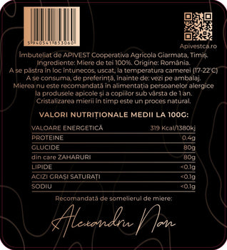 Miere de Tei Apivest 900g