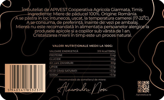 Miere de Păducel Apivest 270g